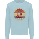 Bet Your Bass Im Going Fishing Funny Fisherman Kids Sweatshirt Jumper Light Blue