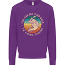 Bet Your Bass Im Going Fishing Funny Fisherman Kids Sweatshirt Jumper Purple