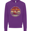 Bet Your Bass Im Going Fishing Funny Fisherman Kids Sweatshirt Jumper Purple