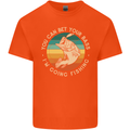 Bet Your Bass Im Going Fishing Funny Fisherman Kids T-Shirt Childrens Orange