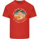 Bet Your Bass Im Going Fishing Funny Fisherman Kids T-Shirt Childrens Red