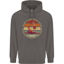 Bet Your Bass Im Going Fishing Funny Fisherman Mens 80% Cotton Hoodie Charcoal