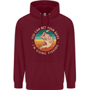 Bet Your Bass Im Going Fishing Funny Fisherman Mens 80% Cotton Hoodie Maroon