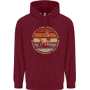 Bet Your Bass Im Going Fishing Funny Fisherman Mens 80% Cotton Hoodie Maroon