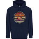 Bet Your Bass Im Going Fishing Funny Fisherman Mens 80% Cotton Hoodie Navy Blue