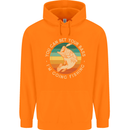 Bet Your Bass Im Going Fishing Funny Fisherman Mens 80% Cotton Hoodie Orange