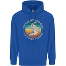 Bet Your Bass Im Going Fishing Funny Fisherman Mens 80% Cotton Hoodie Royal Blue