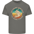 Bet Your Bass Im Going Fishing Funny Fisherman Mens Cotton T-Shirt Tee Top Charcoal