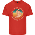 Bet Your Bass Im Going Fishing Funny Fisherman Mens Cotton T-Shirt Tee Top Red