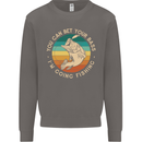 Bet Your Bass Im Going Fishing Funny Fisherman Mens Sweatshirt Jumper Charcoal