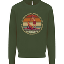 Bet Your Bass Im Going Fishing Funny Fisherman Mens Sweatshirt Jumper Forest Green