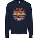 Bet Your Bass Im Going Fishing Funny Fisherman Mens Sweatshirt Jumper Navy Blue