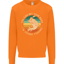 Bet Your Bass Im Going Fishing Funny Fisherman Mens Sweatshirt Jumper Orange