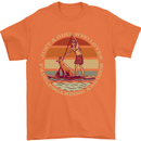 Bet Your Bass Im Going Fishing Funny Fisherman Mens T-Shirt 100% Cotton Orange