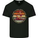 Bet Your Bass Im Going Fishing Funny Fisherman Mens V-Neck Cotton T-Shirt Black