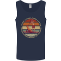 Bet Your Bass Im Going Fishing Funny Fisherman Mens Vest Tank Top Navy Blue
