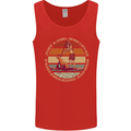 Bet Your Bass Im Going Fishing Funny Fisherman Mens Vest Tank Top Red