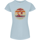 Bet Your Bass Im Going Fishing Funny Fisherman Womens Petite Cut T-Shirt Light Blue