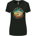 Bet Your Bass Im Going Fishing Funny Fisherman Womens Wider Cut T-Shirt Black