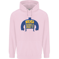 Big Daddy O Funny Fathers Day Dad Childrens Kids Hoodie Light Pink