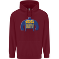 Big Daddy O Funny Fathers Day Dad Childrens Kids Hoodie Maroon