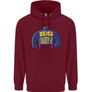 Big Daddy O Funny Fathers Day Dad Childrens Kids Hoodie Maroon