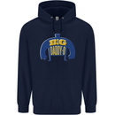 Big Daddy O Funny Fathers Day Dad Childrens Kids Hoodie Navy Blue