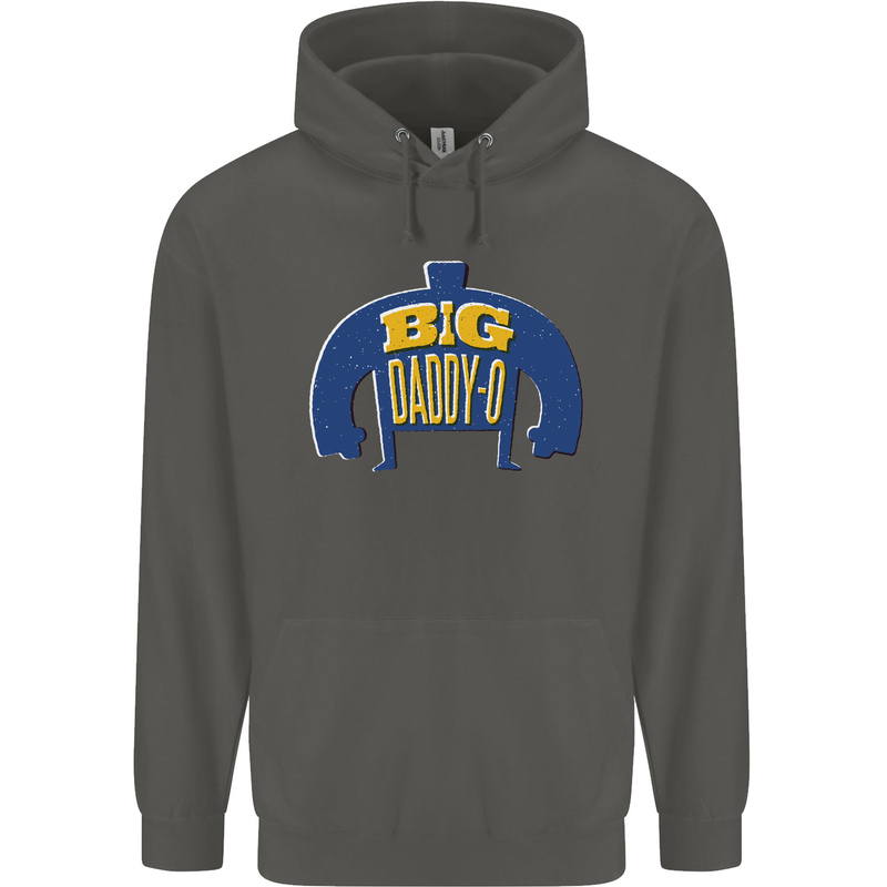 Big Daddy O Funny Fathers Day Dad Childrens Kids Hoodie Storm Grey