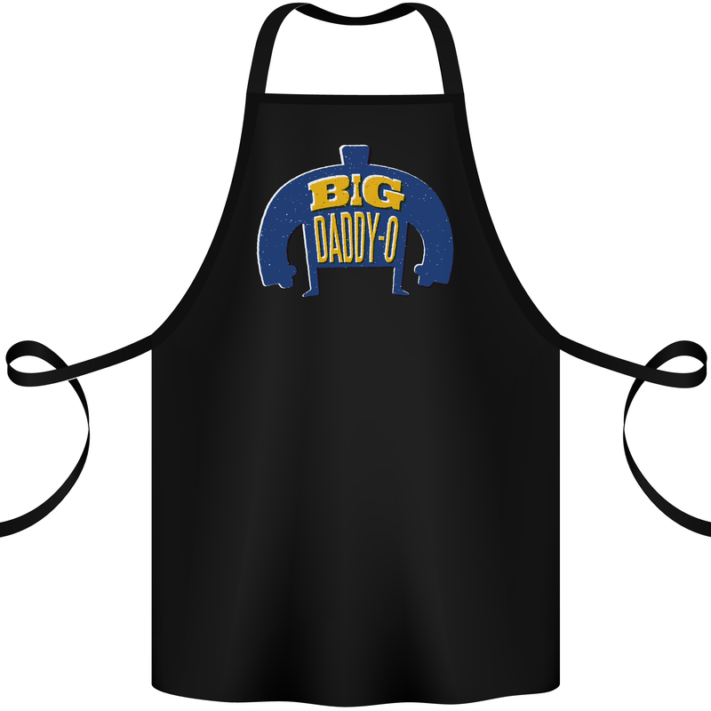 Big Daddy O Funny Fathers Day Dad Cotton Apron 100% Organic Black