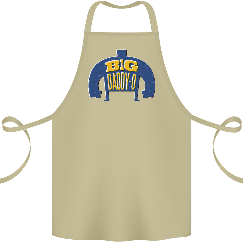 Big Daddy O Funny Fathers Day Dad Cotton Apron 100% Organic Khaki