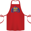 Big Daddy O Funny Fathers Day Dad Cotton Apron 100% Organic Red