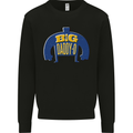 Big Daddy O Funny Fathers Day Dad Kids Sweatshirt Jumper Black