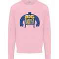 Big Daddy O Funny Fathers Day Dad Kids Sweatshirt Jumper Light Pink