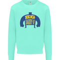 Big Daddy O Funny Fathers Day Dad Kids Sweatshirt Jumper Peppermint