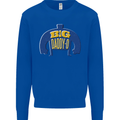 Big Daddy O Funny Fathers Day Dad Kids Sweatshirt Jumper Royal Blue