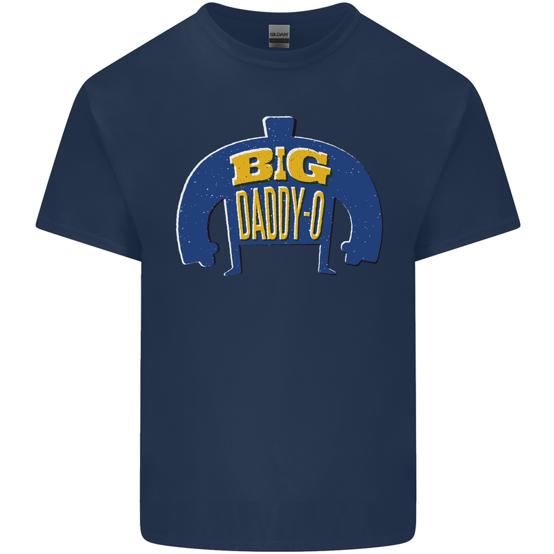 Big Daddy O Funny Fathers Day Dad Kids T-Shirt Childrens Navy Blue