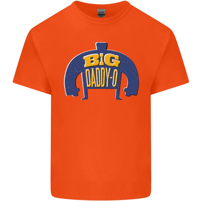 Big Daddy O Funny Fathers Day Dad Kids T-Shirt Childrens Orange