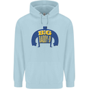 Big Daddy O Funny Fathers Day Dad Mens 80% Cotton Hoodie Light Blue