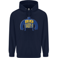 Big Daddy O Funny Fathers Day Dad Mens 80% Cotton Hoodie Navy Blue