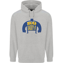 Big Daddy O Funny Fathers Day Dad Mens 80% Cotton Hoodie Sports Grey