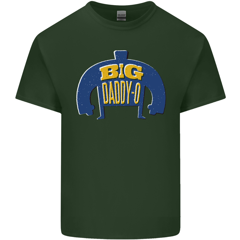 Big Daddy O Funny Fathers Day Dad Mens Cotton T-Shirt Tee Top Forest Green