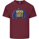 Big Daddy O Funny Fathers Day Dad Mens Cotton T-Shirt Tee Top Maroon