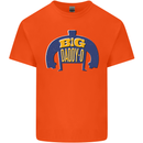 Big Daddy O Funny Fathers Day Dad Mens Cotton T-Shirt Tee Top Orange