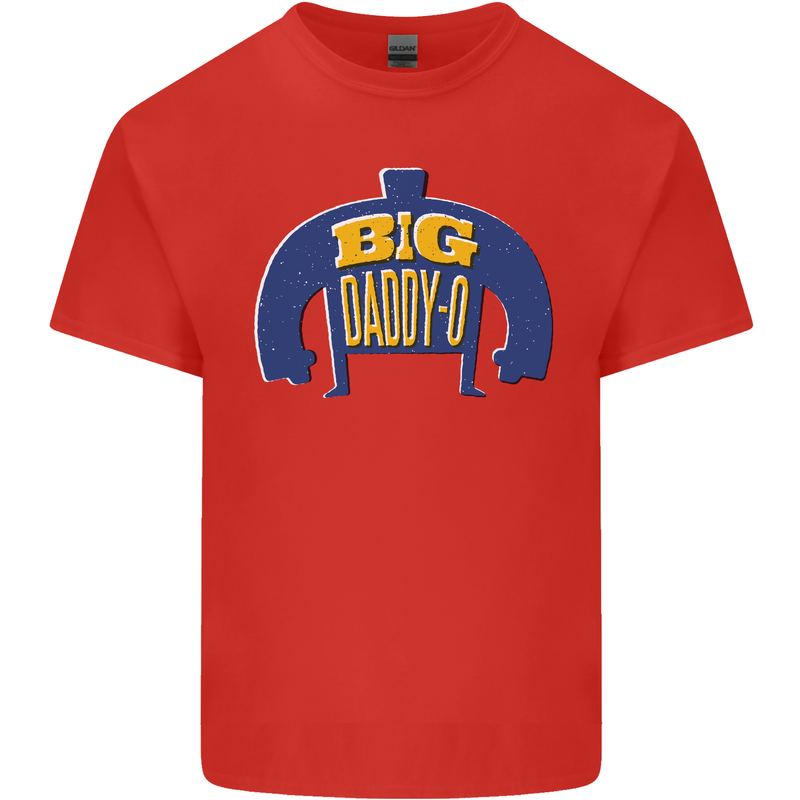 Big Daddy O Funny Fathers Day Dad Mens Cotton T-Shirt Tee Top Red