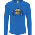 Big Daddy O Funny Fathers Day Dad Mens Long Sleeve T-Shirt Royal Blue