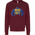 Big Daddy O Funny Fathers Day Dad Mens Sweatshirt Jumper Maroon