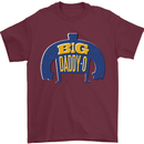 Big Daddy O Funny Fathers Day Dad Mens T-Shirt 100% Cotton Maroon