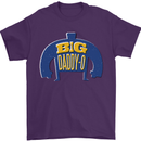 Big Daddy O Funny Fathers Day Dad Mens T-Shirt 100% Cotton Purple