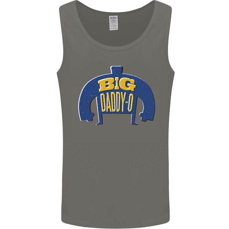 Big Daddy O Funny Fathers Day Dad Mens Vest Tank Top Charcoal