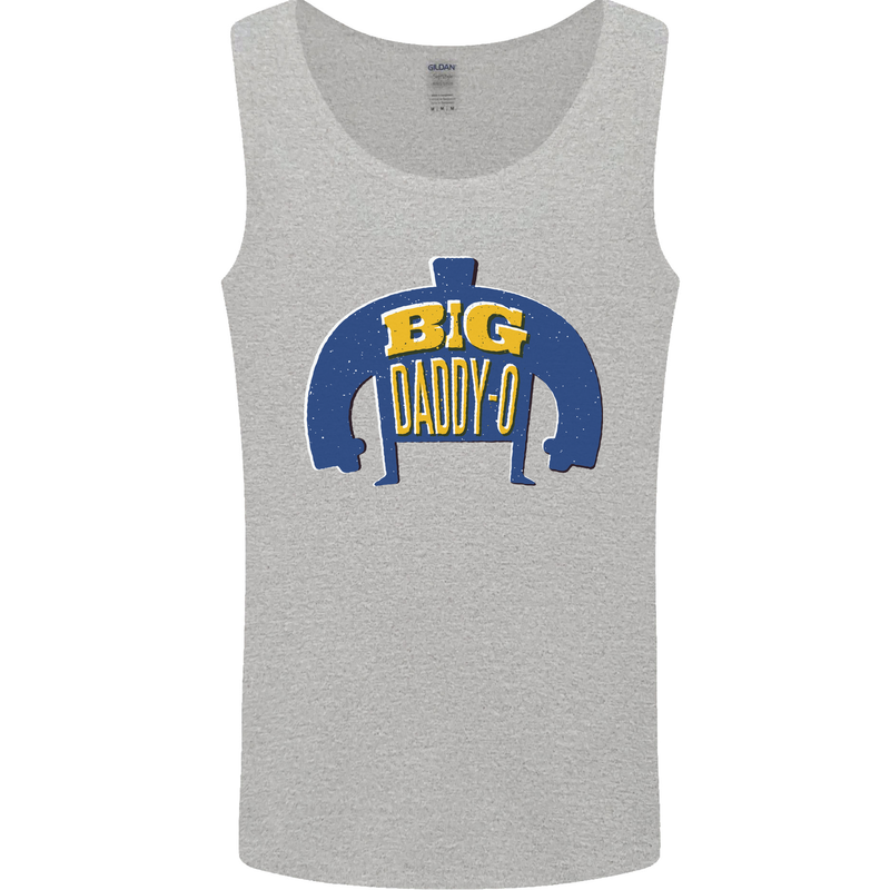 Big Daddy O Funny Fathers Day Dad Mens Vest Tank Top Sports Grey